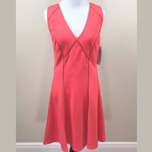 💐Adrianna Papell Ottoman Knit Desert Flower Dress